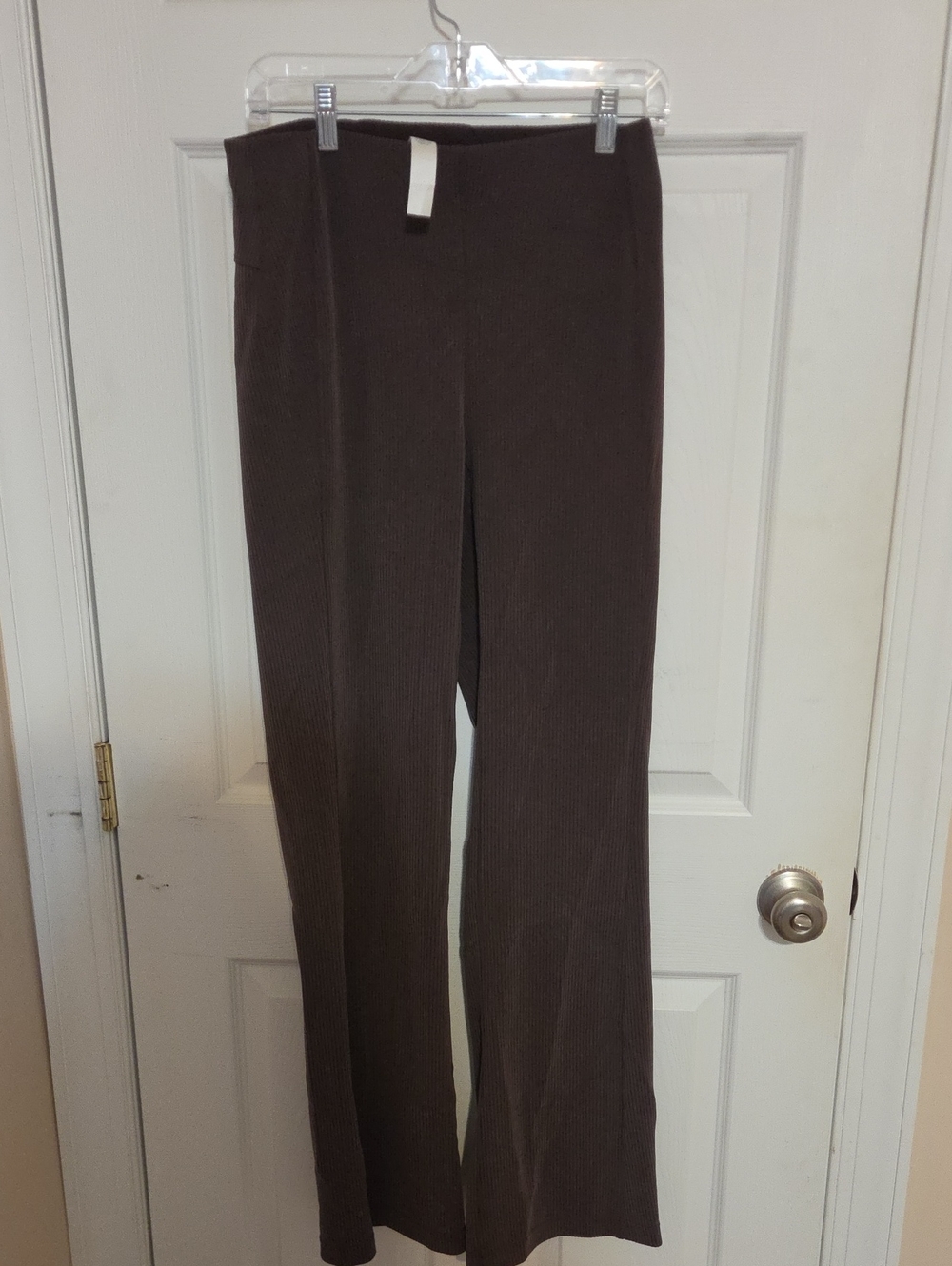 lululemon athletica Brown Ribbed Wide-Leg Pants